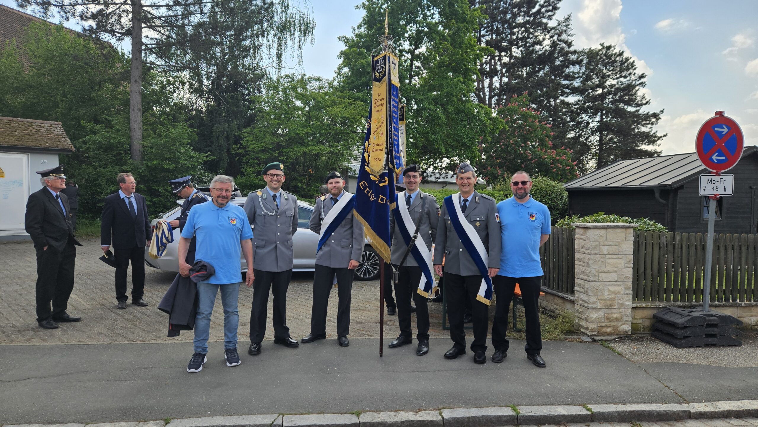 Fahnenabordnung 150 Jahrfeier der Soldatenkameradschaft Eltersdorf