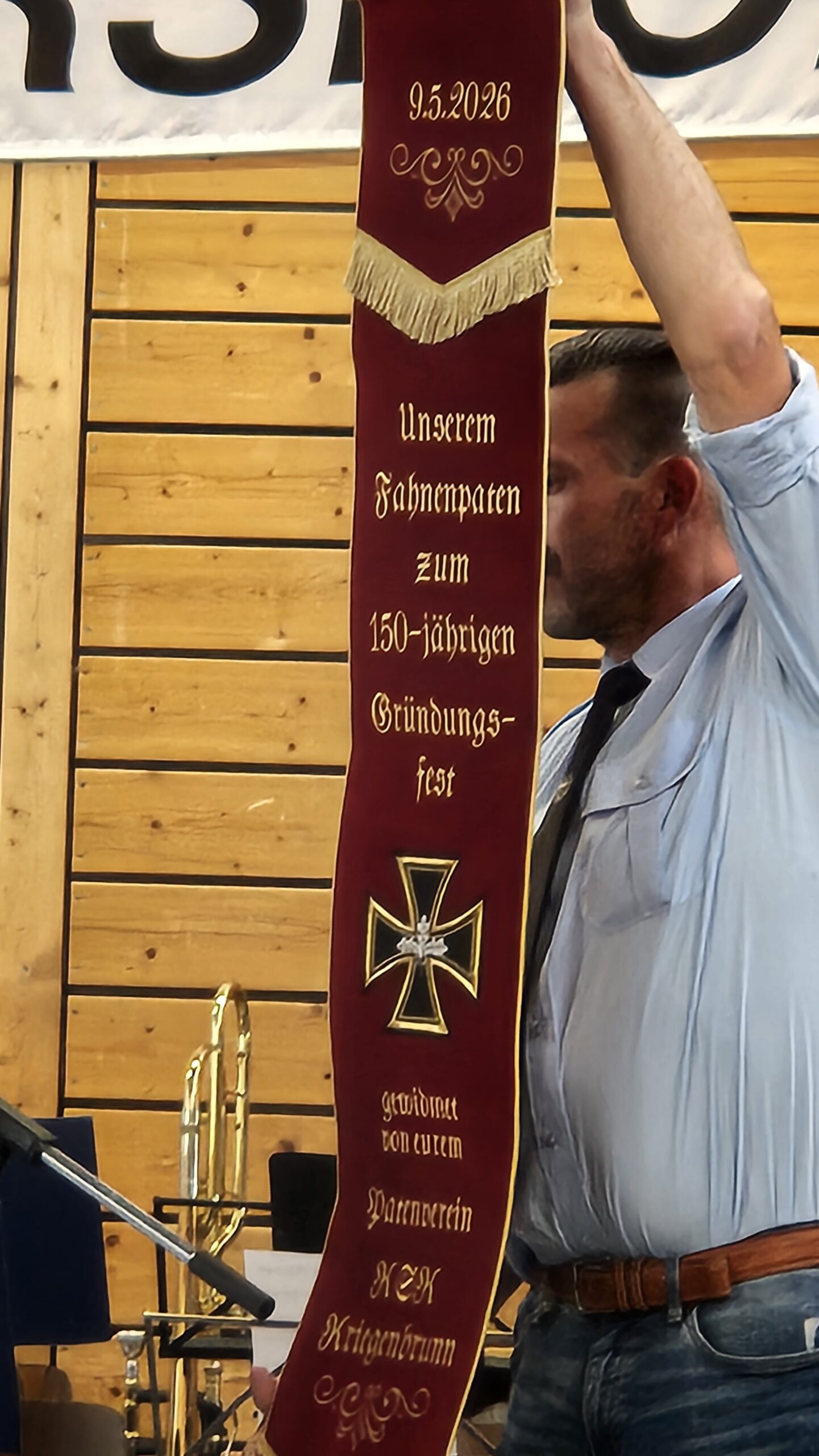Neues Banner 150 Jahrfeier der Soldatenkameradschaft Eltersdorf
